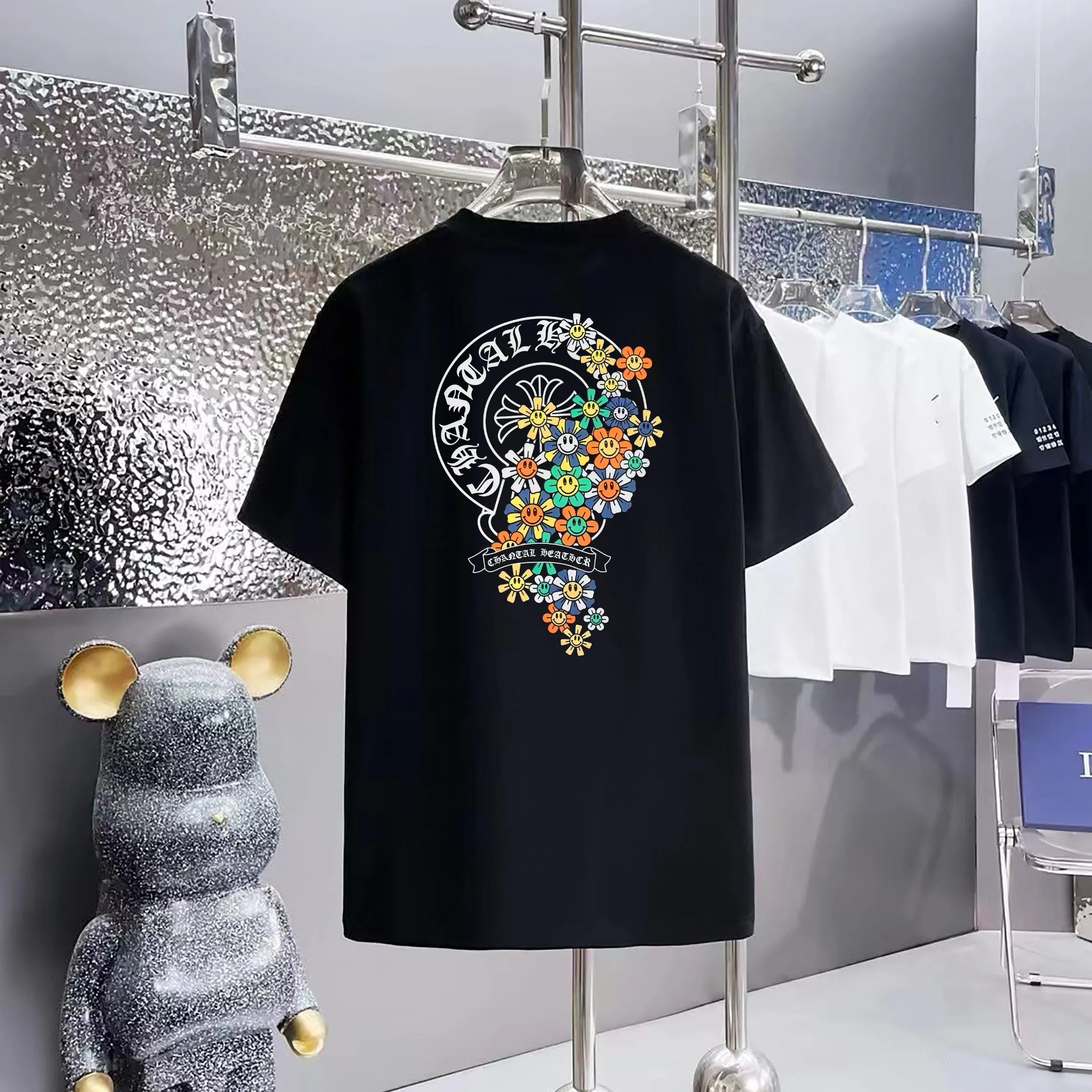 80 Chrome Hearts T 1:1 1×1 Same Style logo OS ：Black，White， ，Red， Gray Size：XS-L